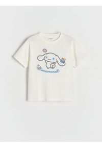 Reserved - T-shirt Cinnamoroll - złamana biel. Materiał: bawełna #1