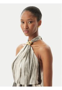 Elisabetta Franchi Sukienka letnia ABR4752E2 E84 Czarny Regular Fit. Kolor: czarny. Materiał: syntetyk. Sezon: lato #5