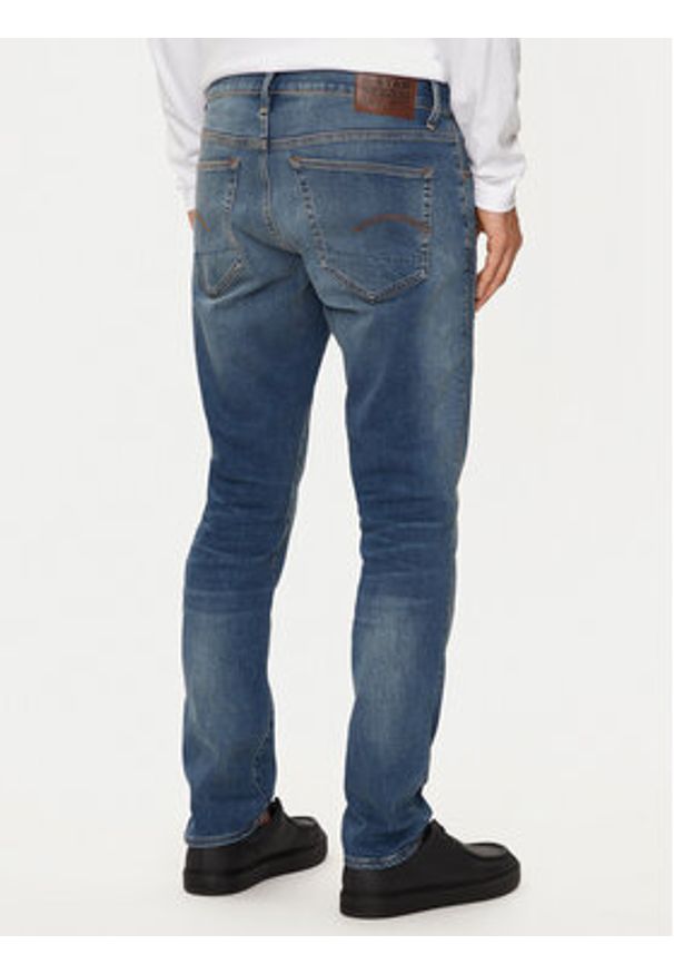 G-Star RAW - G-Star Raw Jeansy 3301 51001-8968-2965 Granatowy Slim Fit. Kolor: niebieski