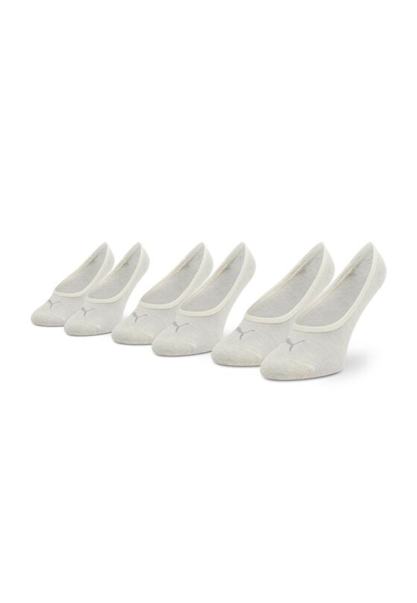 Puma Zestaw 3 par stopek unisex Footie 906930 30 Szary. Kolor: szary. Materiał: materiał