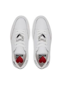 Love Moschino - LOVE MOSCHINO Sneakersy JA15214G1MIA610B Biały. Kolor: biały. Materiał: skóra