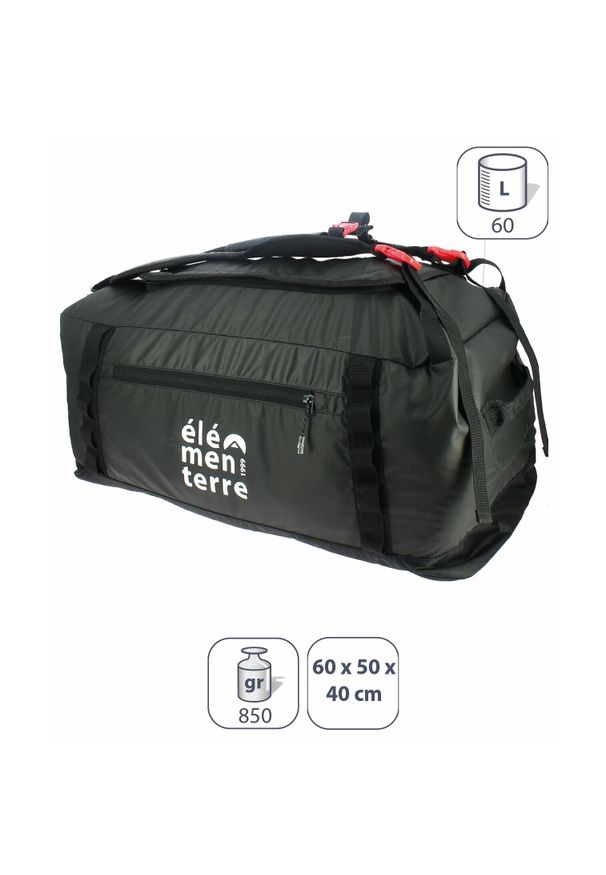 ELEMENTERRE - plecak elementerre blackmanba 60 l. Kolor: czarny
