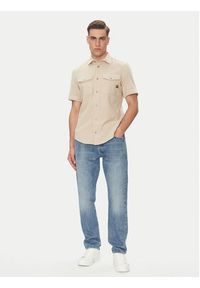 G-Star RAW - G-Star Raw Koszula Marine D19751-D454 Beżowy Slim Fit. Kolor: beżowy. Materiał: bawełna. Styl: marine #4