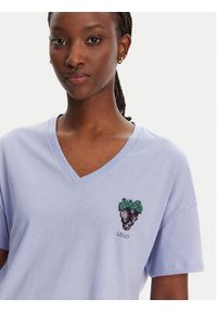 Liu Jo T-Shirt WA5366 JS904 Fioletowy Regular Fit. Kolor: fioletowy. Materiał: bawełna #5