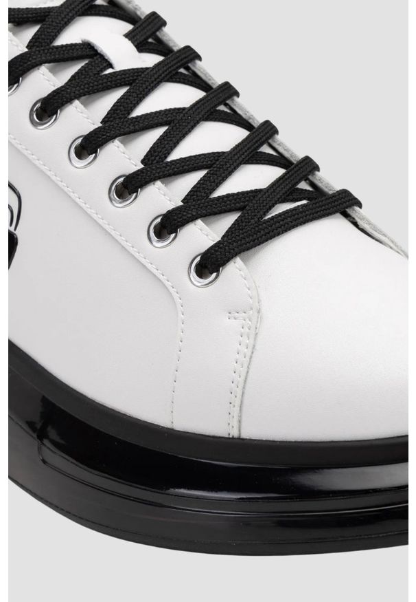 Karl Lagerfeld - KARL LAGERFELD Białe sneakersy męskie KAPRI KUSHION Outline NFT, Rozmiar 41. Kolor: biały