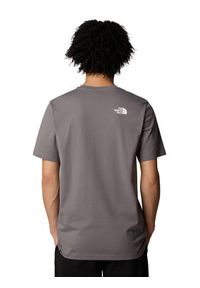 The North Face T-Shirt Simple Dome NF0A87NG Szary Regular Fit. Kolor: szary. Materiał: syntetyk, bawełna