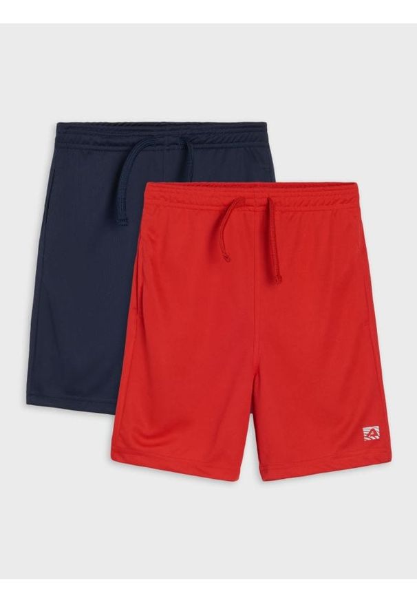 Sinsay - Szorty sportowe 2 pack - granatowy. Kolor: niebieski. Styl: sportowy
