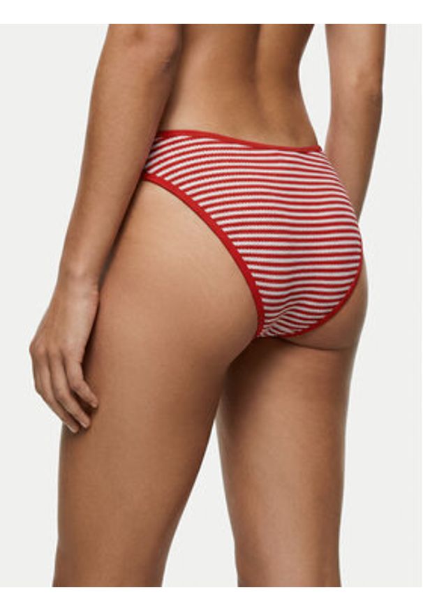 Seafolly Dół od bikini Clubhouse 40753-281 Pomarańczowy. Kolor: pomarańczowy. Materiał: syntetyk