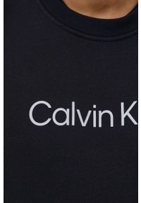 Calvin Klein Performance bluza dresowa męska kolor czarny z nadrukiem. Kolor: czarny. Materiał: dresówka. Wzór: nadruk #2