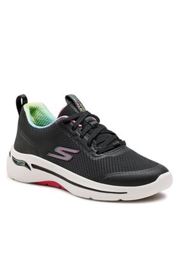 skechers - Skechers Sneakersy Go Walk Arch Fit 124868/BKHP Czarny. Kolor: czarny. Materiał: materiał