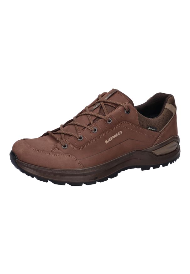 Buty trekkingowe męskie Lowa Renegade Evo Low Gtx. Zapięcie: sznurówki. Kolor: brązowy. Materiał: tkanina, skóra. Szerokość cholewki: normalna