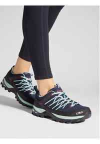 CMP Trekkingi Rigel Low Wmn Treking Shoe Wp 3Q13246 Niebieski. Kolor: niebieski. Materiał: skóra, zamsz #7