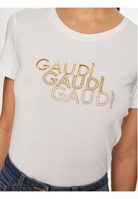 Gaudi T-Shirt 421BD64034 Biały Regular Fit. Kolor: biały. Materiał: bawełna