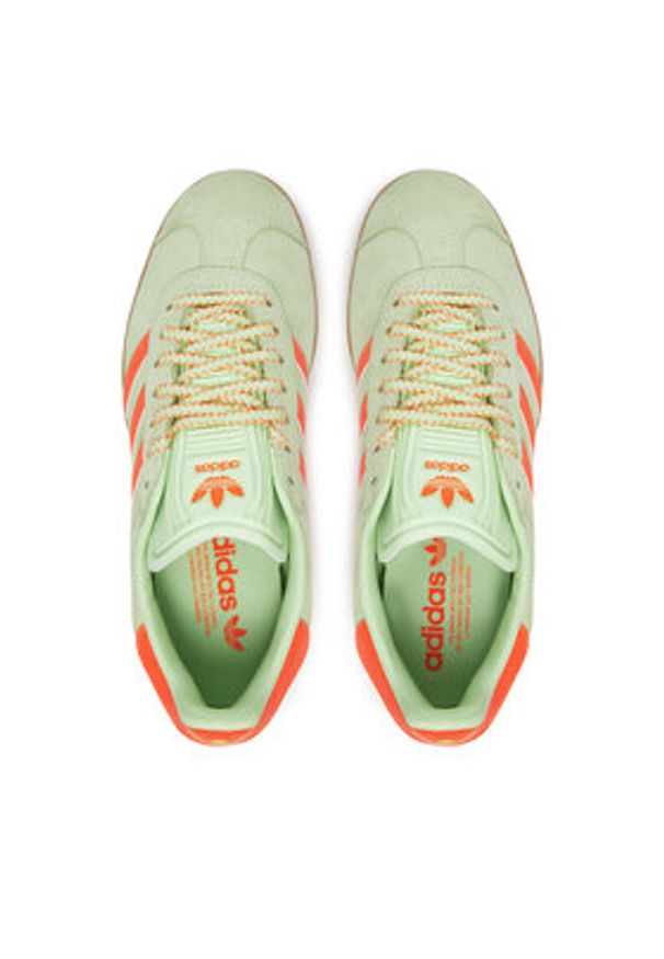 Adidas - adidas Sneakersy Gazelle JH7212 Zielony. Kolor: zielony. Materiał: skóra, zamsz. Model: Adidas Gazelle