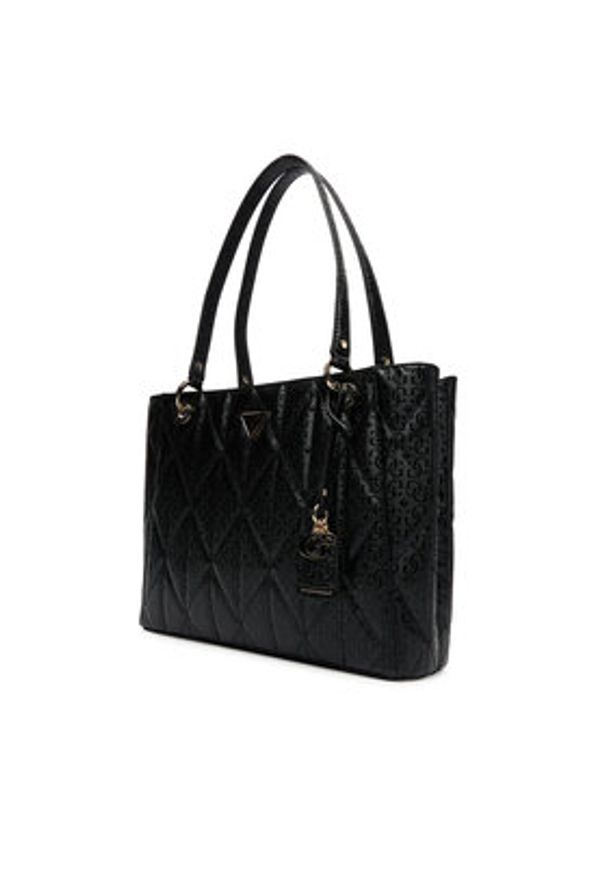 Guess Torebka Aldina HWGG96 63250 Czarny. Kolor: czarny. Materiał: skórzane