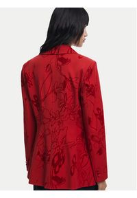 Desigual Marynarka Flockarty 25WWEW19 Czerwony Regular Fit. Kolor: czerwony. Materiał: syntetyk #6
