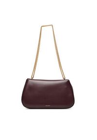 Calvin Klein Torebka Ck Convertible Chain Medium Bag LV04F3171G Bordowy. Kolor: czerwony. Materiał: skórzane #4