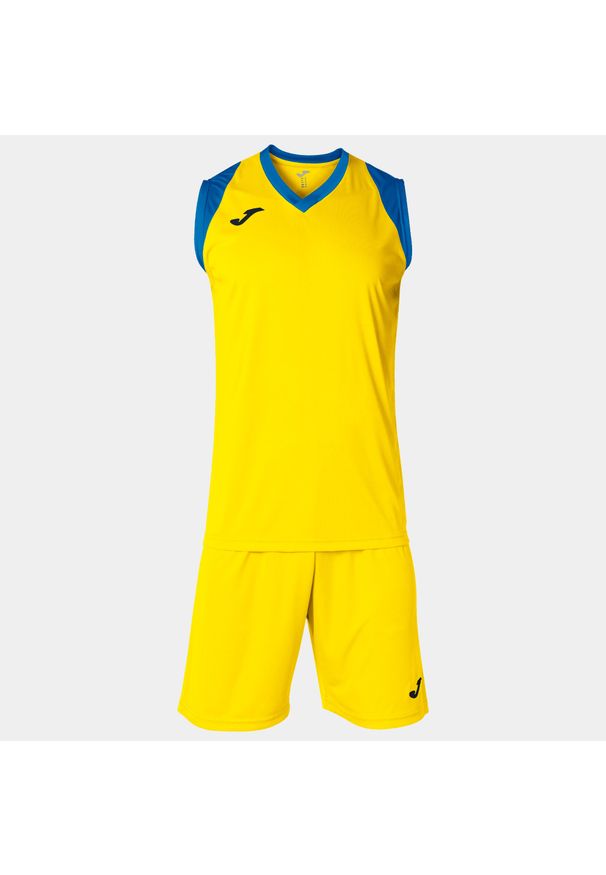 Zestaw do koszykówki dla dorosłych Joma Final II. Kolor: niebieski, wielokolorowy, żółty. Materiał: dresówka. Sport: koszykówka
