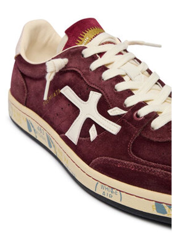 Premiata Sneakersy BSKT CLAY VAR 7707 Bordowy. Kolor: czerwony. Materiał: skóra