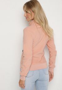 Born2be - Beżowy Polar Bluza Rozpinana z Bawełną Nerrive. Kolor: beżowy. Materiał: polar, bawełna. Styl: klasyczny #3