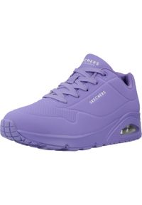 skechers - Tenisówki Skechers Model Uno -stand On Air Kolor Fioletowy. Kolor: fioletowy. Materiał: syntetyk, tkanina. Model: Skechers Sport. Sport: turystyka piesza