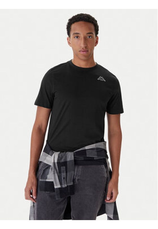 Kappa Komplet t-shirtów Logo Sylvo 322562W Czarny Regular Fit. Kolor: czarny. Materiał: bawełna