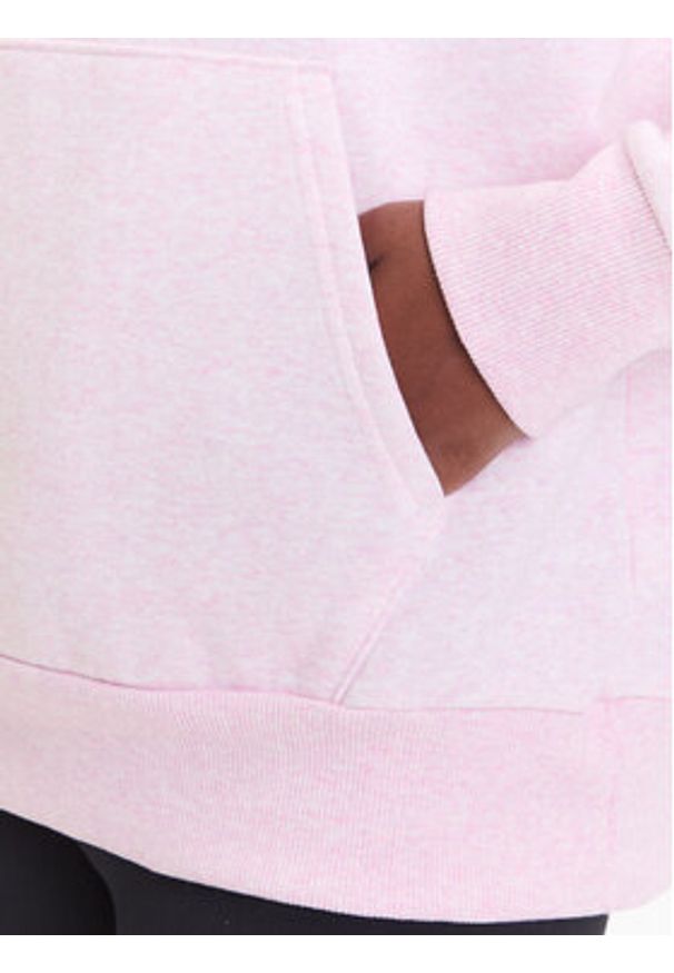Under Armour Bluza Ua Rival 1379500 Różowy Loose Fit. Kolor: różowy. Materiał: bawełna