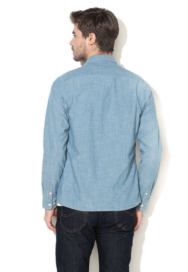 Lee - LEE SLIM BUTTON DOWN MĘSKA KOSZULA W PASKI BLUEPRINT L66XWALH 112116826. Typ kołnierza: button down. Wzór: paski