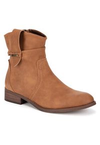 Clara Barson Kowbojki WS23280-01 Brązowy. Kolor: brązowy. Materiał: materiał #3
