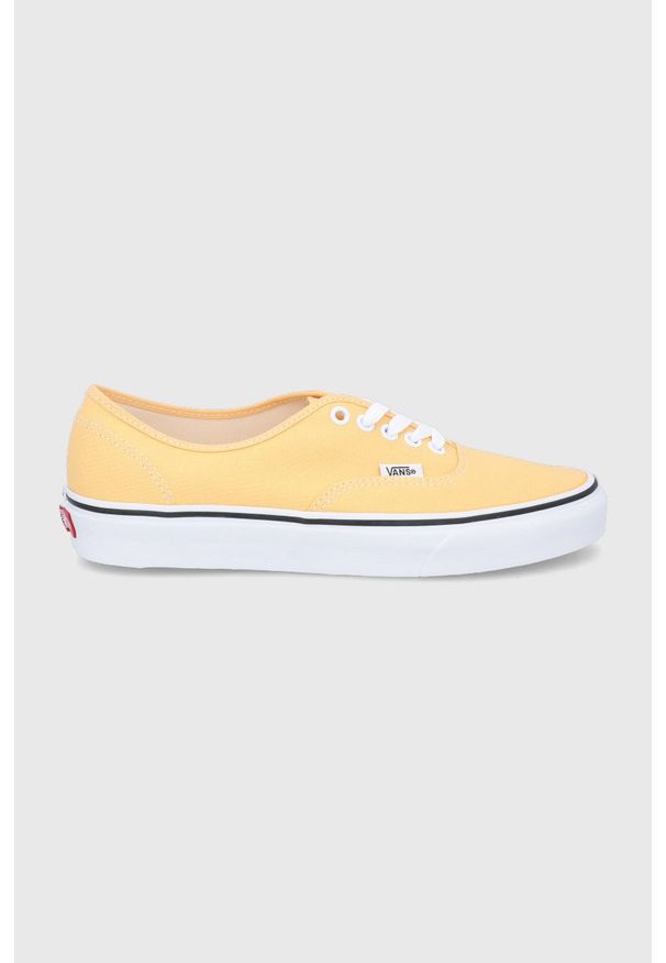 Vans tenisówki kolor pomarańczowy. Nosek buta: okrągły. Zapięcie: sznurówki. Kolor: pomarańczowy. Materiał: guma