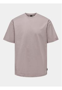 Only & Sons T-Shirt Fred 22022532 Fioletowy Relaxed Fit. Kolor: fioletowy. Materiał: bawełna