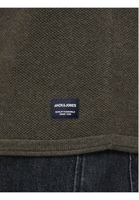 Jack & Jones - Jack&Jones Sweter Hill 12157321 Zielony Regular Fit. Kolor: zielony. Materiał: bawełna #4