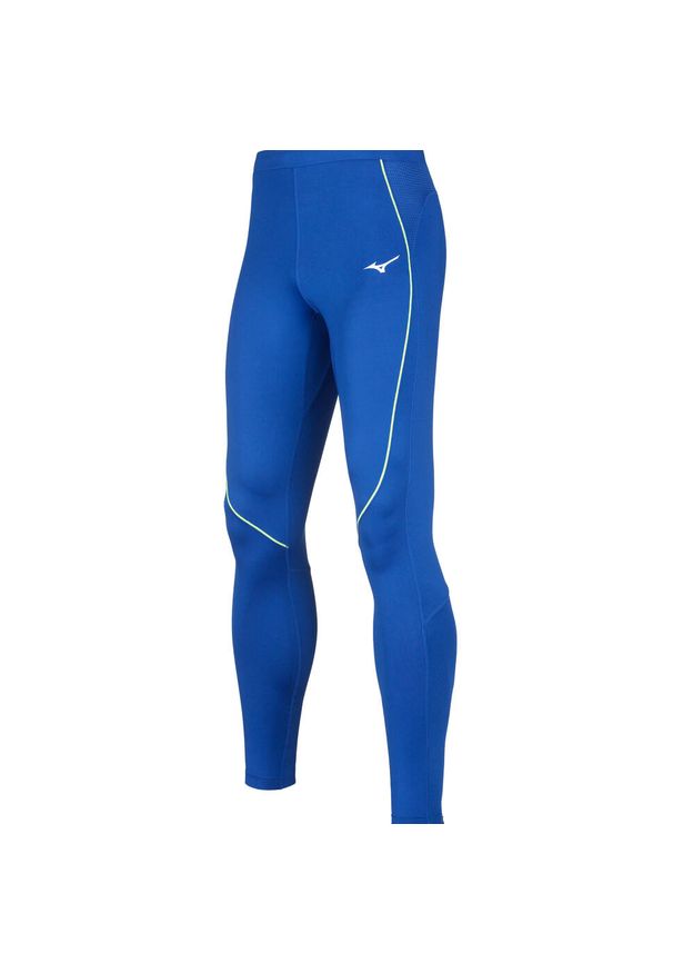 Legginsy premium Mizuno JPN. Kolor: niebieski. Sport: bieganie