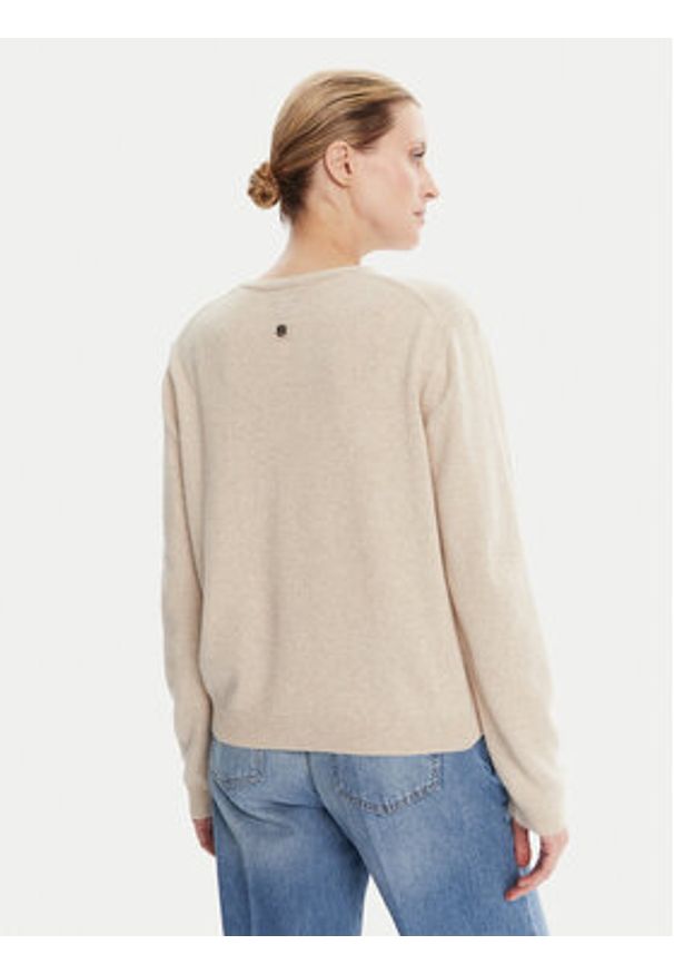 JOOP! Sweter 58 253KN58Kumo 30047489 Beżowy Loose Fit. Kolor: beżowy. Materiał: wiskoza