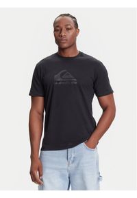 Quiksilver T-Shirt Ev Comp Logo EQYZT08182 Czarny Regular Fit. Kolor: czarny. Materiał: bawełna