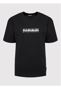 Napapijri T-Shirt S-Box NP0A4GDD Czarny Regular Fit. Kolor: czarny. Materiał: bawełna #3