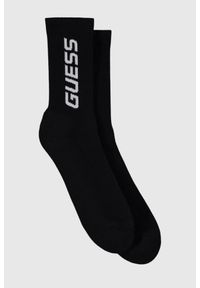 Guess - GUESS Czarne sportowe skarpetki męskie Arlo. Kolor: czarny. Materiał: dzianina #4
