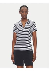 EA7 Emporio Armani Polo 7W000490 AF12654 FB101 Biały Regular Fit. Typ kołnierza: polo. Kolor: biały. Materiał: wiskoza