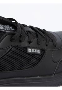 Big-Star - Sneakersy męskie czarne NN174143 906. Kolor: czarny. Materiał: jeans, skóra ekologiczna