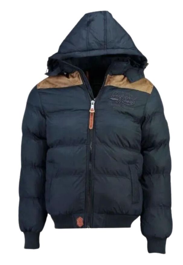 Kurtka zimowa męska Geographical Norway Droopy. Kolor: niebieski. Materiał: poliamid. Sezon: zima. Sport: turystyka piesza