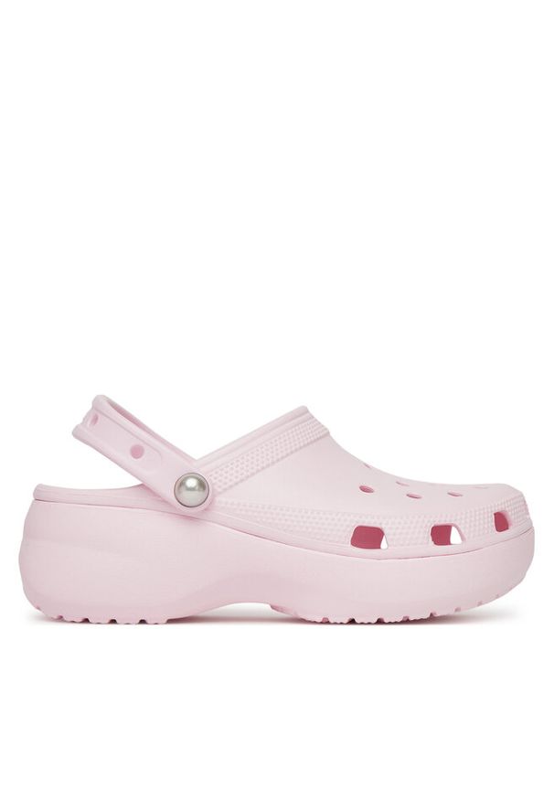 Klapki Crocs. Kolor: różowy. Obcas: na platformie