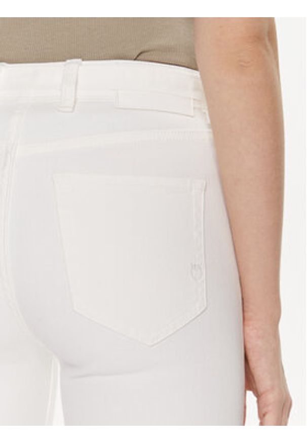 Pinko Jeansy Flora 100166 A1JM Biały Regular Fit. Kolor: biały