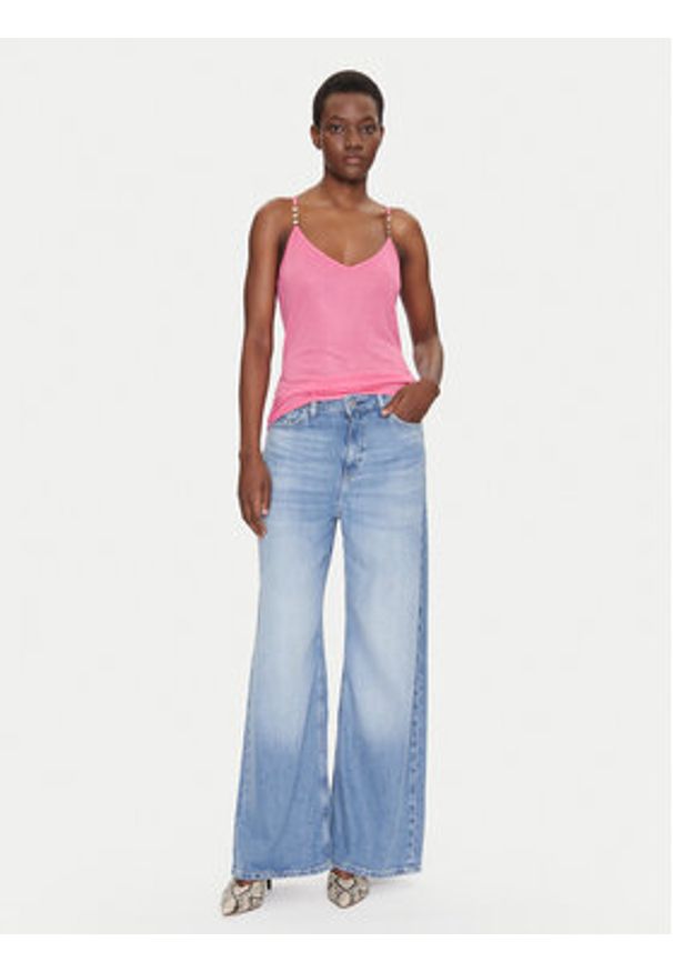 Morgan Top 251-BAMBINO M Różowy Regular Fit. Kolor: różowy. Materiał: syntetyk