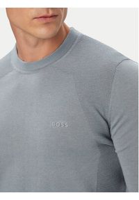 BOSS Sweter KN_Momentum 50558351 Szary Regular Fit. Kolor: szary. Materiał: syntetyk #3