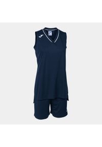 Joma - Zestaw do koszykówki damski Atlanta. Kolor: niebieski, wielokolorowy, biały. Materiał: dresówka. Sport: koszykówka