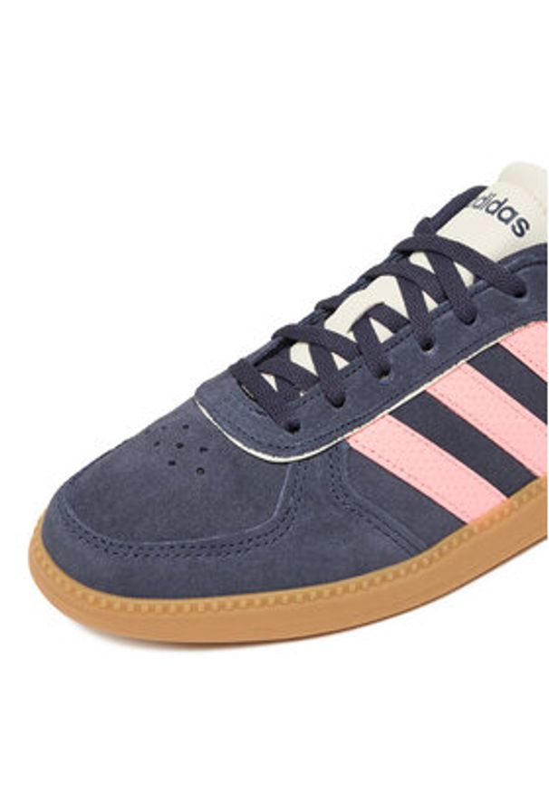 Adidas - adidas Sneakersy Breaknet Sleek IH5467 Granatowy. Kolor: niebieski. Materiał: skóra, zamsz