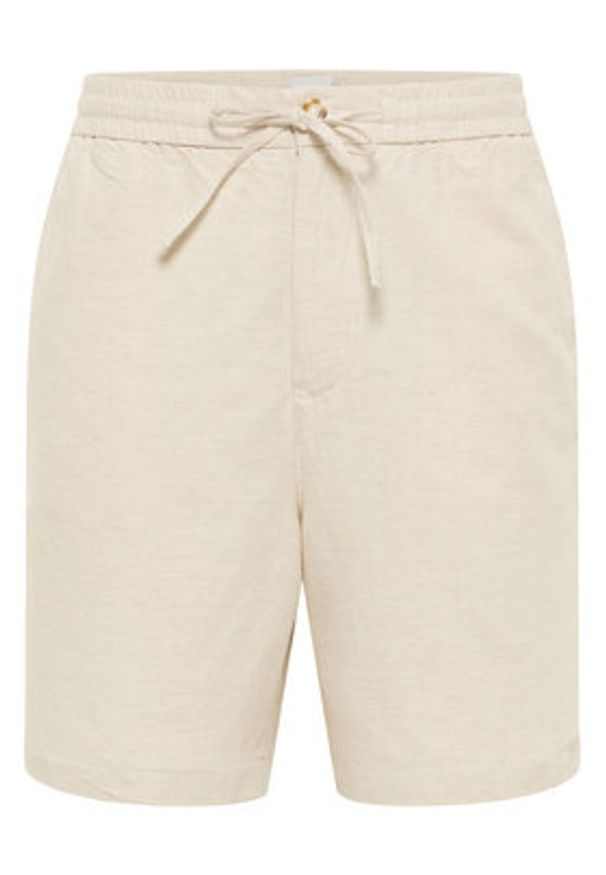 Mustang Szorty materiałowe Linen 1016459 Écru Loose Fit. Materiał: bawełna