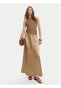 Max Mara Spódnica trapezowa Nuevo 2516101028 Beżowy Regular Fit. Kolor: beżowy. Materiał: acetat #5