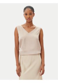 Marella Bluzka Lien 2515161092 Écru Regular Fit. Materiał: syntetyk