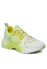 Calvin Klein Jeans Sneakersy Retro Tennis Low Lace Mix Ml Sat YW0YW01307 Zielony. Kolor: zielony. Materiał: materiał